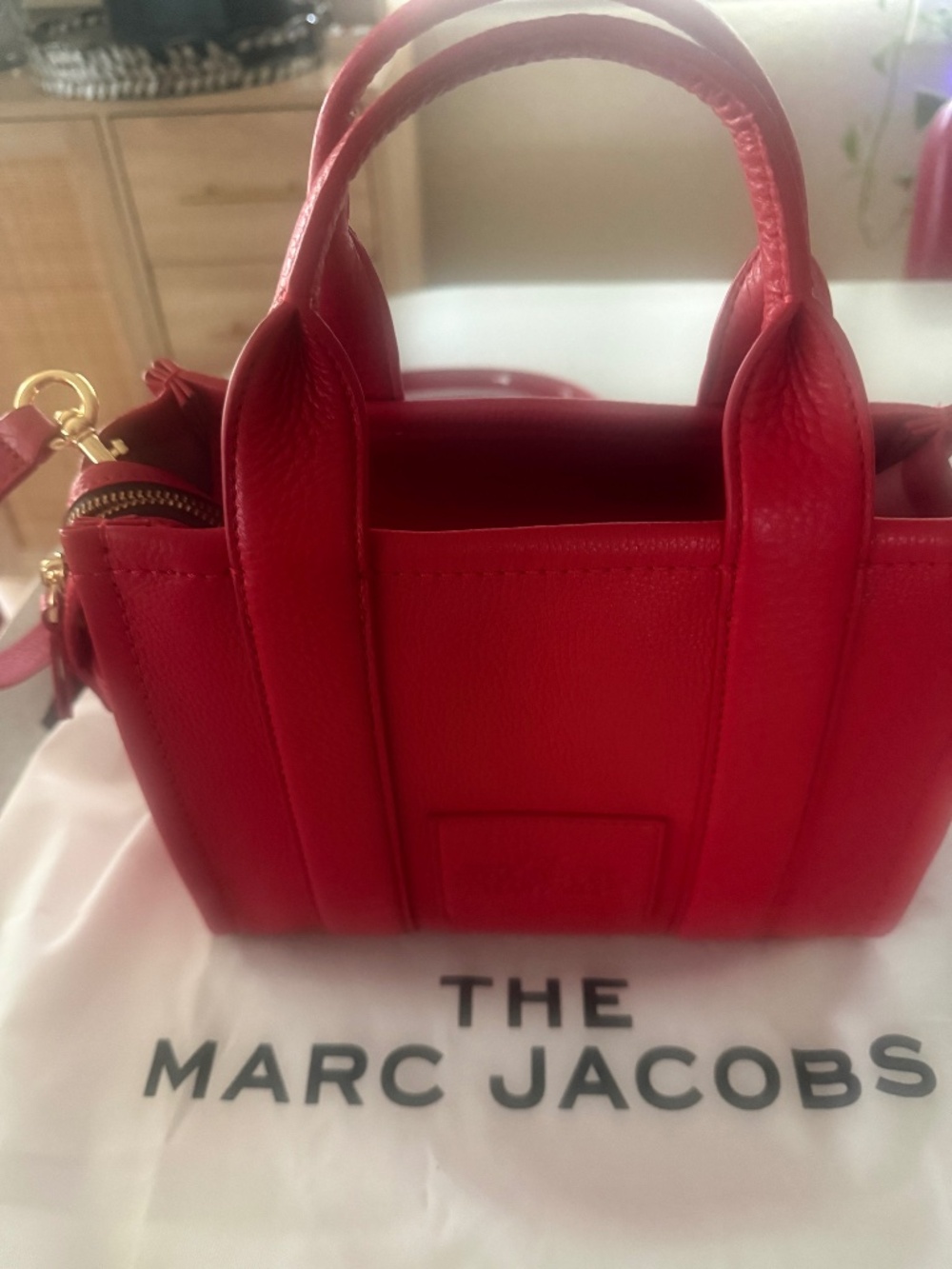 Marc Jacobs Red Leather Tote